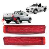 Lente Refletiva Parachoque Fiat Strada Fire  par  2009