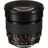 Lente Rokinon 85mm T1