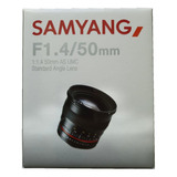 Lente Samyang 50mm F 1 4