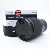 Lente Sigma 16mm F 1 4 Dc Dn Contemporary Sony 10sem Juros