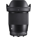 Lente Sigma 16mm F 1 4 Dc Dn Para Sony E Nf e 