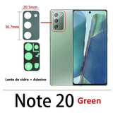 Lente Vidro Camera Traseira Galaxy Note 20   Green  verde 