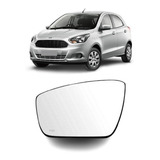 Lente Vidro Com Base Retrovisor Ford Ka 2015 2016 2017 2018 2019 Lado Esquerdo