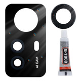 Lente Vidro Da Câmera Para Xiaomi Redmi Note 12s Cola B 7000