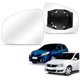 Lente Vidro Retrovisor Sandero Logan 2010 2011 2012 2014 Esq