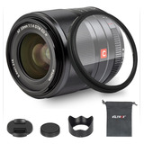 Lente Viltrox 33mm F1 4 E Mount Para Sony Com Capuz
