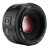 Lente Yongnuo Yn50mm F1 8 F 1 8 Canon 52mm Com Proteção Cor Preto Tipo De Montagem Canon Ef s