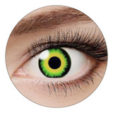 Lentes De Contato Sem Grau Alma Verde 14mm C  Estojo Cosplay