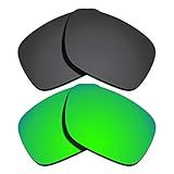 Lentes De Reposição Polarizadas Para Oakley Catalyst Revestimento Espelhado Preto E Verde