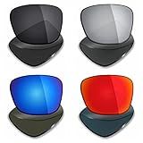 Lentes De Substituição Polarizadas MRYok 4 Pares Para óculos De Sol Com Discórdia óptica Espiã Preto Discreto Vermelho Fogo Azul Gelo Titânio Prata