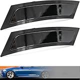 Lentes Refletoras Laterais Pretas Para Bmw Série 5 2011-2016 F10 Sedan M5 525i 528i 530i 535i 545i 550i 2012-2018 Bmw 6 Series F12 F13 F06 M6 640i 640ix 650ix 650 I 650ix Reflexão De Seta De Para-choque Dianteiro