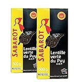 Lentilhas AOP Du Puy SABAROT 500g 2 Caixinhas 