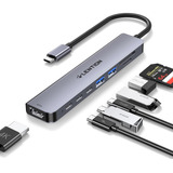 Lention Adaptador Hub 8 Em 1 Usb c Multiporta Dongle Com 4k 60hz Hdmi 2 Usb C E 2 Usb 3 0 Data Porta Sd Pd 100w Para Windows Pc Macbook Pro air iPhone 15 Mais Adaptador De Driver Estável