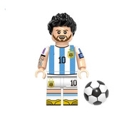 Leonel Messi Argentina Coleção Copa Mundo Boneco Blocos