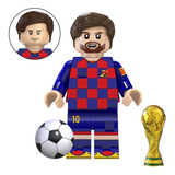 Leonel Messi Argentina Coleção Copa Mundo Boneco Blocos