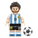 Leonel Messi Argentina Coleção Copa Mundo Fut Boneco Blocos