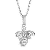 Lepida Colar Feminino De Cristal Com Pingente De Abelha De Zircônia Cúbica Com Pingente De Abelha E Corrente De Caixa Para Presente Zircônia Cúbica Aço Inoxidável Sem Pedra Preciosa