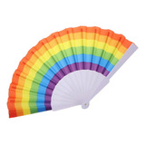 Leque Colorido Arco iris