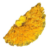 Leque Oxum Amarelo Ou Cigana Super Luxo