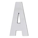 Letra A Residencial Plástico De Alta Resistência 10cm Abs Alumínio