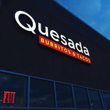 Letra Caixa Frente Em Acrílico Iluminação Led Externa Logo
