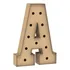 Letra Caixa Grande A Mdf 90cm Altura Furo Lampada Iluminação