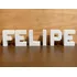 Letras Decorativas   Pack 8unid    Tamanho 8cm