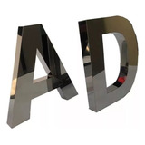 Letras Em Aço Inox Letreiro Caixa Números 3d Fachada 10 Cm