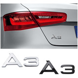 Letras Emblema Traseiro A3 Audi Sportback Sedan Acessórios