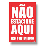 Letreiro Comercio Proibido Estacionar