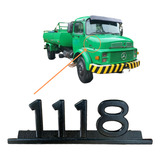 Letreiro Emblema Caminhão Mercedes Benz 1118 Original