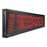 Letreiro Led Digital 100x20 Painel Led Wi fi Edição Rápida