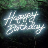 Letreiro Led Neon Happy