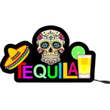 Letreiro Tequila Painel Bar Led Decoração Drink
