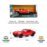 Letty s Chevy Corvette 1966 Vermelho Velozes E Furiosos 1 24 Jada