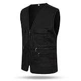 Letuwj Colete Masculino Solto Preto 3G