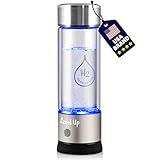 Level Up Way Gerador De Garrafa De água De Hidrogênio Ionizador De água De Vidro De Nova Tecnologia Membrana Iônica SPE Vidro De Alto Borossilicato 368 G Prata Cristal 