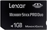 Lexar MSDP1GB 40 664 1 GB Platinum II Memory Stick Pro Duo Embalagem De Varejo 