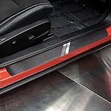LEXLEY Marca De Hash 3D Para Dodge 2010 2023 Challenger Estilo Fibra De Carbono Protetor De Peitoril De Porta De Couro Protetor De Placa Anti Sujeira Protetor De Soleiras Guarnição Pedal De