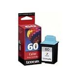 Lexmark Cartucho De Tinta Colorida De Rendimento Padrão #60, Rendimento 225 (17g0060)