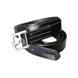 LEXNEL Couro De Estribo Macio Com Ferragens De Aço Inoxidável- 1 Par Pacote Com 2 -preto- 152 Cm-