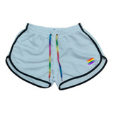 Lgbtq Shortinho Feminino Tactel Short Mauricinho Curto Lgbt