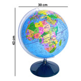 Libreria Globo Terrestre Político Bilíngue 30cm Sem Luz Libréria