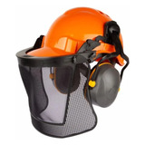Libus Kit Epi Eco Florestal Capacete De Segurança Abafador Cor Laranja