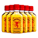 Licor Fireball Whisky E Canela Miniatura 50ml Kit 6 Unidades