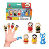 Lider Miniaturas Dedoches Turma Da Mônica Bonecos Fantoches De Dedo Brinquedo Infantil