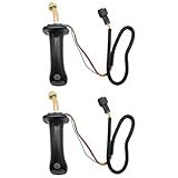 LIDSCURA 2 Pack 3 Button Excavator Joystick Levers- Robust 6 Pin Excavator Joystick Handles- Replacement For Doosan DH DX150 215 225 300 370-9C- Aluminum Alloy Excavator Joystick Lever