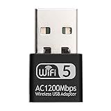 Lifcasual 2 4G 5G AC1200Mbps Placa De Rede Sem Fio Adaptador USB Dual Band WIFI Receptor RTL8812