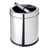 Life Home Tampa Basculante Lixeira Cesto De Lixo 5 Litros Inox