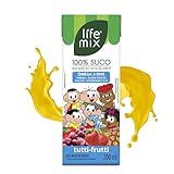LIFE MIX Turma Da Mônica   Suco De Maracujá Em Caixinha   100  Suco  Sem Adição De Açúcares  Sem Conservantes E Corantes  Ômega 3 DHA  Vitaminas C E D  Cálcio  Fibras   Vegano   200ml